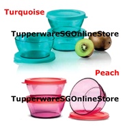Tupperware 290ml Sparkling Crystal Clear Elegant Small Round Bowl Container Set of 3