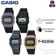 F-91W-1D F-91WM-1B WATCH UNISEX WATCH VINTAGE SERIES RETRO DIGITAL WATCH UNISEX JAM TANGAN UNISEX
