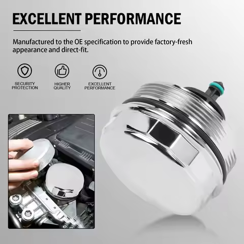 Aluminium Oil Filter Housing Cover Cap For BMW N52 N20 N54 N55 125i 320i 325i 328i 330i X5 X3 525i 5