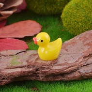 Yellow duck decorative model, duck charm mixed with slime charm slime