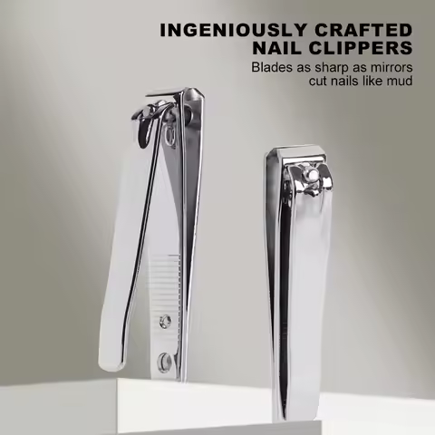 KANIU Stainless Steel Nail Clippers Swing-Out Nail Cleaner File For Nail Beauty Tools For Hard Nails
