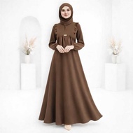 Latest Premium Crinkle Airflow Women's Gamis, Cool, Comfortable Material, Baju Muslimah, Abaya Set T