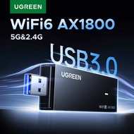 UGREEN WiFi Adapter AX1800 WiFi6 USB3.0 5G&2.4G for PC Laptop Wifi Antenna USB Ethernet Receiver