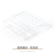 首飾耳環收納盒塑膠髮夾耳釘飾品展示簡約便攜透明防塵耳夾