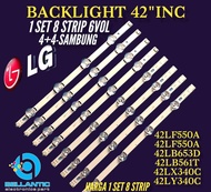 BACKLIGHT TVLED LG 42LB 4+4-SAMBUNG 6VOL 42LB550A-42LF550A-42LF