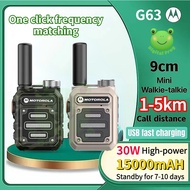 Motorola Mini Walkie talkie 6KM No Programming Required For Automatic Frequency Matching G63