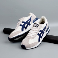 Onitsuka Tiger California 78 Casual Shoes Cream Blue Red Free Socks