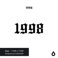 "1998" CUDDLEINK Matte Ink Tattoo