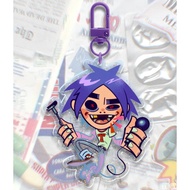 2D (Gorillaz) - Acrylic Keychain (Glittery Colored Edge) 49