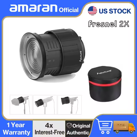 Aputure Fresnel 2x Bowen-S Mount Light for Aputure Amaran 300C, Amaran 150C, Aputure 300d II LS C300