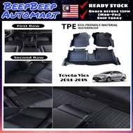 DSTWEI TPE Car Mat Car Carpet Karpet Kerete TPE compatible for TOYOTA VIOS 2014-2018