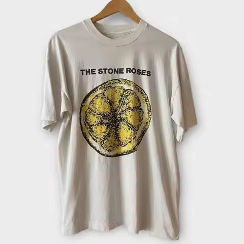The Stone Roses Band Tour Album Adult Cotton T Shirt Short Uu804