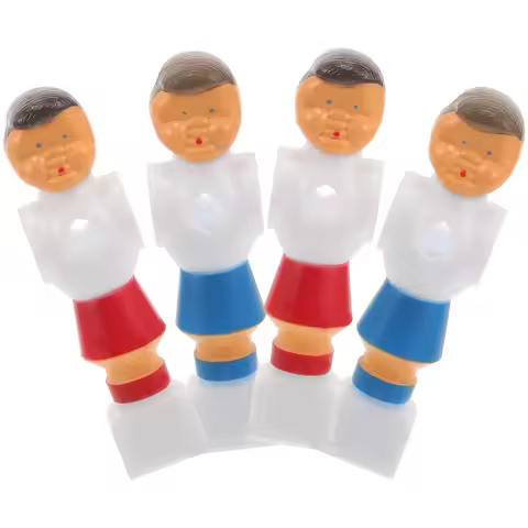 4Pcs Table Soccer Players Foosball Figures Replacement Football Players for Table Football Game PVC 