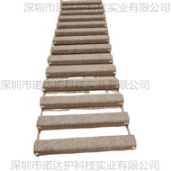Solid Wood Ladder Climbing Frame Soft Cat Cat Ladder Cat Hammock Hemp Rope Climbing Cat Pet Litter S