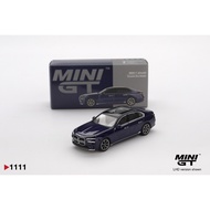 BMW i7 xDrive60 Tanzanite Blue Metallic 1:64 scale MiniGT MGT01111