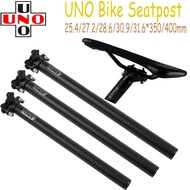 UNO Seatpost Aluminum Alloy 6061-T6 Bike Seatpost 25.4/27.2/28.6/30.9/31.6*350/400mm Bike Seat Tube
