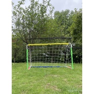 Fancy Football Goal Steel Pipe Football Goal Three-Person Portable Children's Net Multi-Function Goa