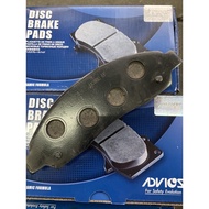 ผ้าเบรคหน้าAdvics Isuzu dmax 2wd 4wd mu7 muX ปี 2002-2022