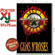 XJumbo GUNS N' ROSES LOGO Poster #XJFJP556 - size 51 x 75 cm