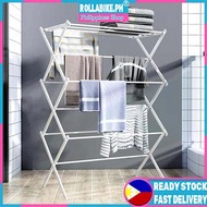 Foldable Clothes hanger Retractable floor drying rack Multi-layer Shoe rack Space Saver