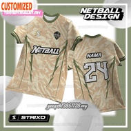 Netball Design New Jersey Viral Kid Fashion Netball Jersey Custom Name Number Sublimation Jersi Foot