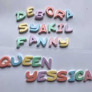 ACCESSORIES VARIATIONS OF LETTER EMBLEMS NUMBER EMBLEM/S SOLD PER LETTER CAN BE FRAMED WITH NAMES OR