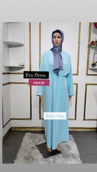 Dress Perempuan Women Abaya Jubah Perempuan Baju Dress Muslimah Robe Baju Raya murah 2024
