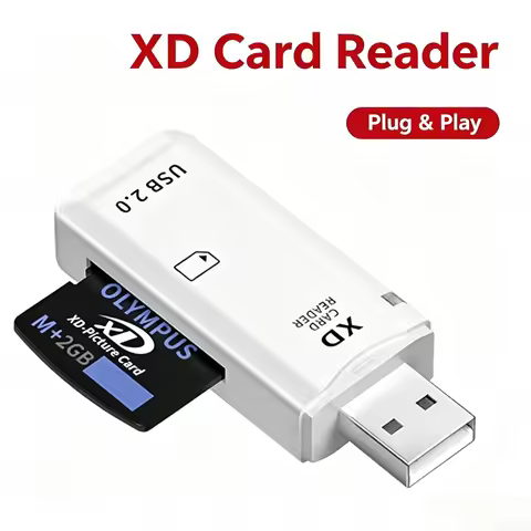 1Pcs XD Picture Card Reader USB 2.0 Memory Adapter For Olympus Fuji Cameras Type C To Micro Usb Type