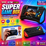 500 Games NOVA X7M Console Portable Handheld Game Players 3.5" HD Gameboy Large Screen Retro SUP Vid