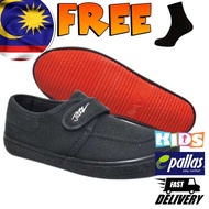 PALLAS JAZZ / Kasut Sekolah Hitam Budak Kanak Kanak Perempuan / Kids Black Shoes School