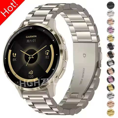 Stainless Steel Strap For Garmin Venu 3s 2s 2 Metal Wristband Bracelet For Garmin Venu3 Venu3s Busin