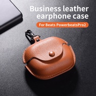 Shockproof Business Case for Beats Powerbeats Pro2 PU Leather Skin Earphone Casing Beats Powerbeats 