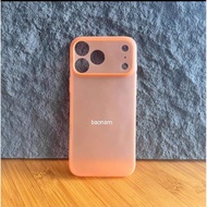 Memumi ultra-thin case for iphone 17 pro max, 17 pro, 17 Air, 17 beautiful ultra-thin case (orange)