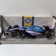 SOLIDO 1/18 ALPINE A522 2022 F1 #31 Formula Car Model Alloy Front Wheel Steering Real Object Shootin