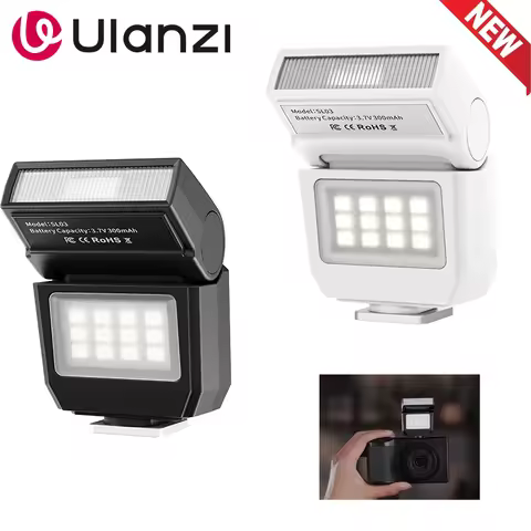 Ulanzi SL03 Mini Camera Flash Speedlite for Canon R5 Fuji X-T30 X-T5 Sony ZV-E10 Nikon Panasonic Oly