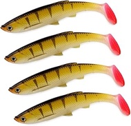 East Rain Colorful Little Fish Soft Bait with Paddle Tail(4.72in/12cm 0.51oz./14.5g 7Colors Option)