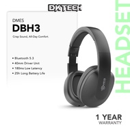 Dmes DBH3 Wireless Headphones Bluetooth 5.3 40mm Bass Driver 25H Battery Lightweight Over Ear Soft E