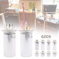 ESPOIR 1Pcs Vacuum Tube Socket, 9Pin B9A DIY Valve Base,  with Aluminum Shield PCB Mount Vintage Aud