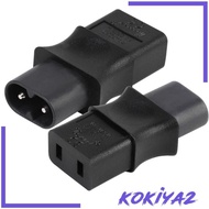 [Kokiya2] IEC 320 C8 Male Plug to C9 2Pin Female Socket C9 to C8 Adapter Connector