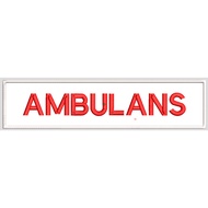 AMBULANS Big embroidered patch