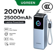 【CCC Certified】UGREEN 25000mAh 200W Fast Charging High-Power Rugged & Retractable Design Power Bank 