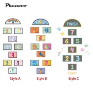 phenovo Hopscotch Floor Sticker, Puzzle Sticker for Children Lattice Floor Sticker Art