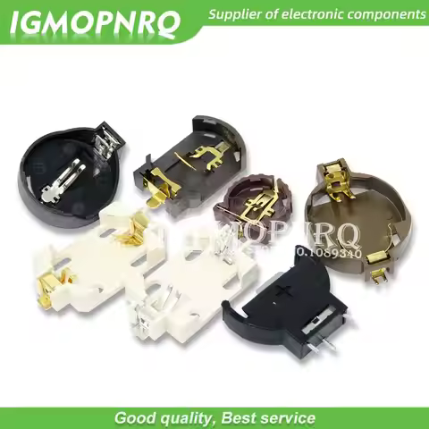 5PCS BS-2 BS-6 BS-8 BS-10 3V CR2025 CR2032 Button Battery ibuw Socket Holder Battery Storage Box 202