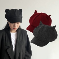 Cat Ear Beret Hat Fashion Hat Cat Ear Baseball Cap Casual Breathable Hat Unisex Cap Cat Ear Hat
