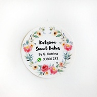 Floral Sticker Design and Printing