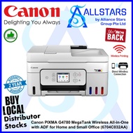 Canon PIXMA G4780 MegaTank Wireless All-in-One with ADF for Home and Small Office (6704C032AA) (Warr