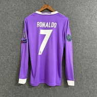 2016/2017 Real Madrid retro long sleeved football jersey