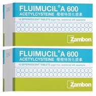 Fluimucil A Effervescent Tablets 600mg (Twin Pack)