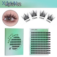 XIANEE Self Adhesive Eyelashes, Self Adhesive Press-on Individual Clusters Glue-free Lashes, Women B