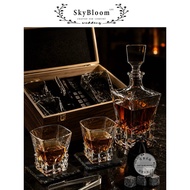 Whiskey Set Wooden Boxed Glass High-End Gift Box Good Gift Whiskey Glass